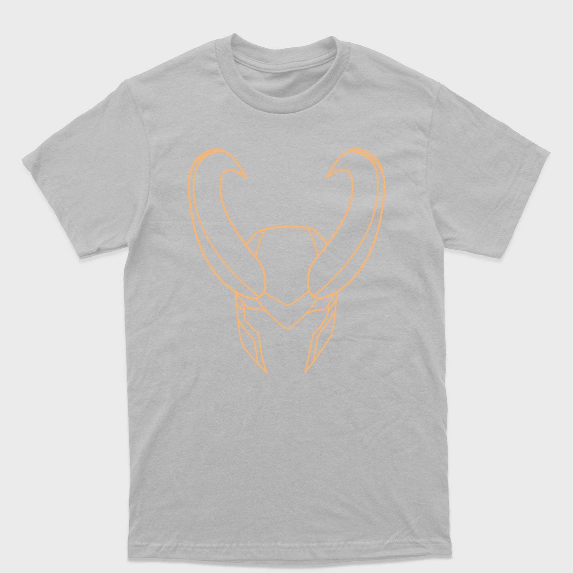 Camiseta Básica Loki Helmet Cinza 