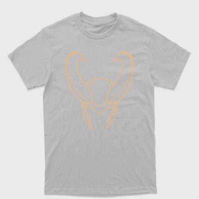 Camiseta Básica Loki Helmet Cinza 