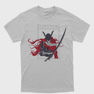 Camiseta Básica Malenia Blade of Miquella Elden Ring-cinza