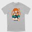 Camiseta Básica Ranma e Ryoga Porquinho - Ranma Cinza 