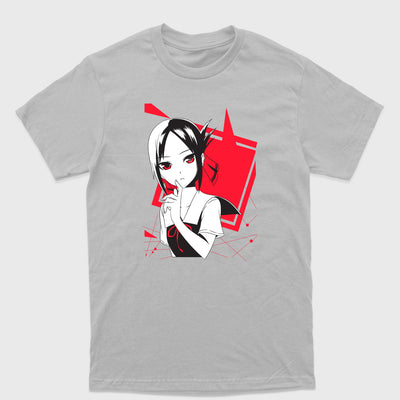 Camiseta Básica Shinomiya Pensativa Kaguya Sama