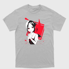 Camiseta Básica Shinomiya Pensativa Kaguya Sama