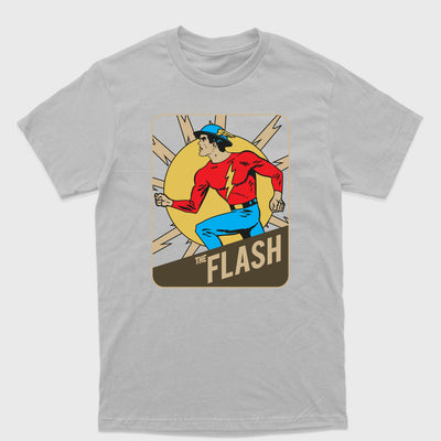 Camiseta Básica The Flash Casual cinza 