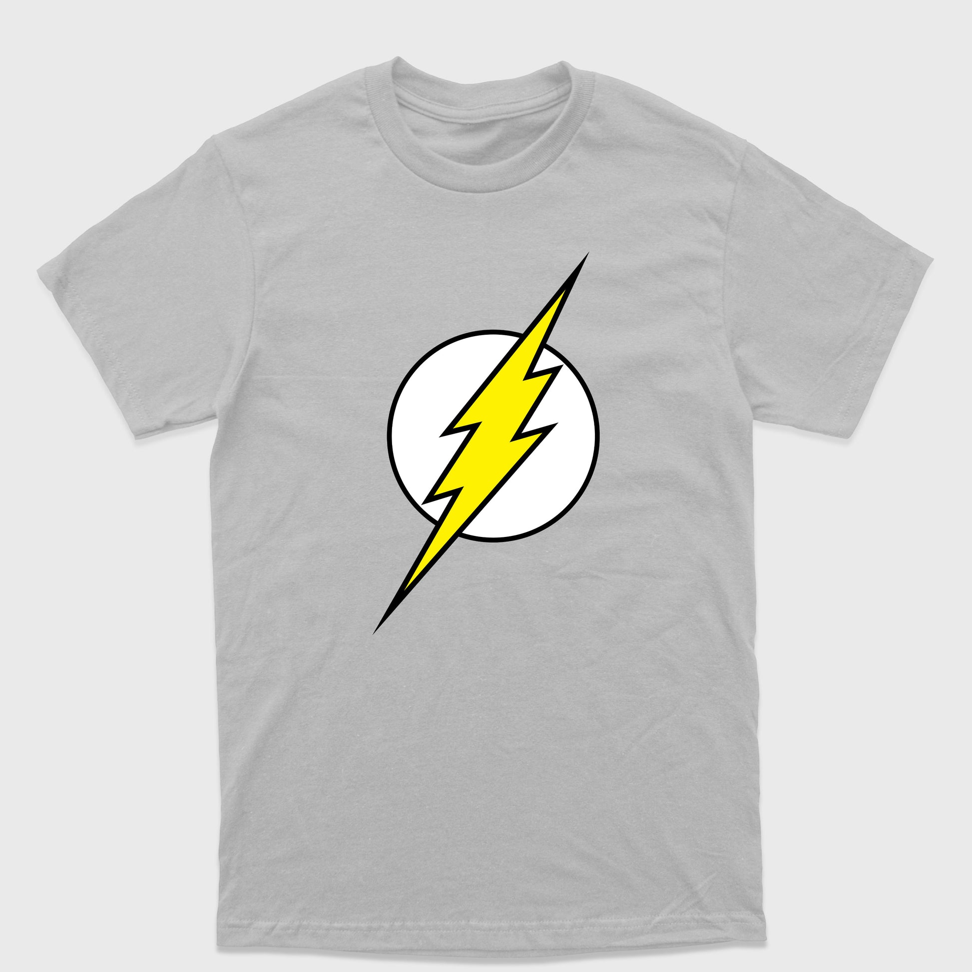 Camiseta Básica The Flash Logo Cinza 