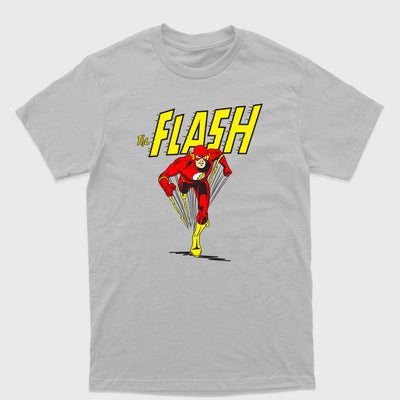 Camiseta Básica The Flash Running Cinza
