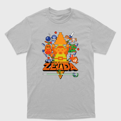Camiseta Básica The Legend of Zelda Pixel Art