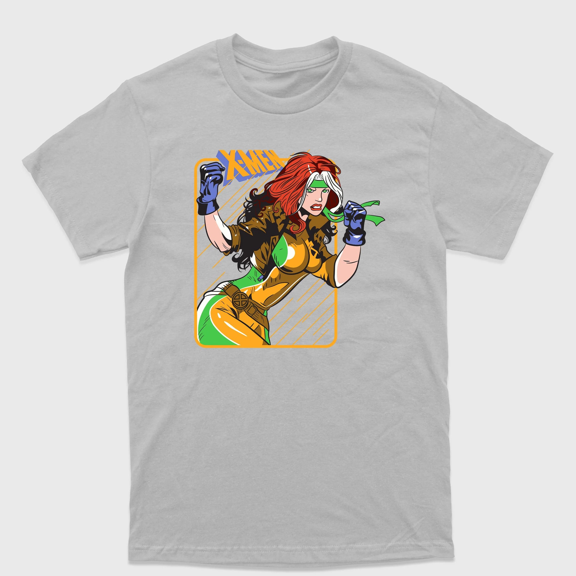 Camiseta Básica Vampira X-Men Cinza