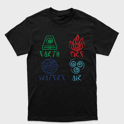 Camiseta Básica Avatar Four Elements