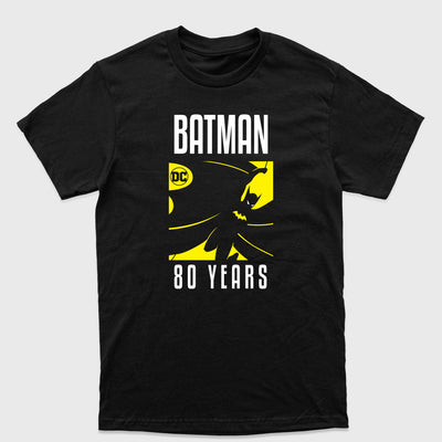 Camiseta Básica Batman 80 Years DC Comics Preto