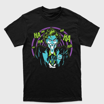 Camiseta Básica Coringa Haha DC Comics Preto