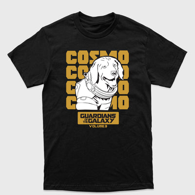 Camiseta Básica Cosmo Guardiões da Galáxia Preto
