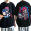 Camiseta Básica Cyber Akaza Demon Slayer Art- PRETO