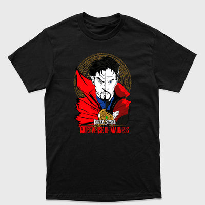 Camiseta Básica Dr. Estranho Face Dividida  Preto