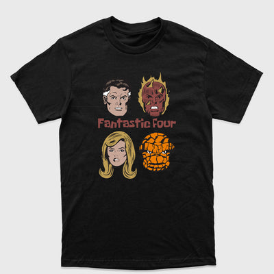 Camiseta Básica Fantastic Four Preto