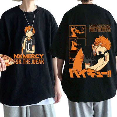 Camiseta Básica Hinata No Mercy Haikyuu- PRETO