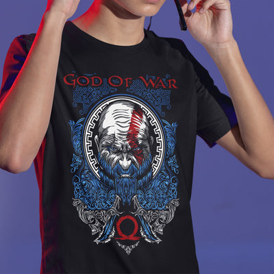 Camiseta Básica Kratos God of War-preto