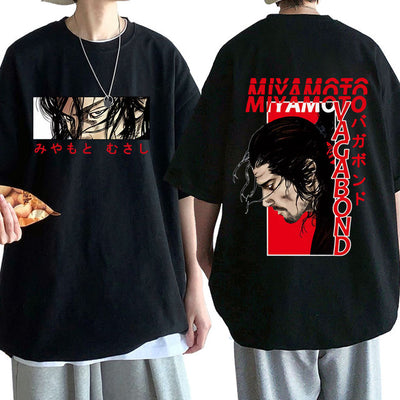 Camiseta Básica Preta Musashi Miyamoto Vagabond