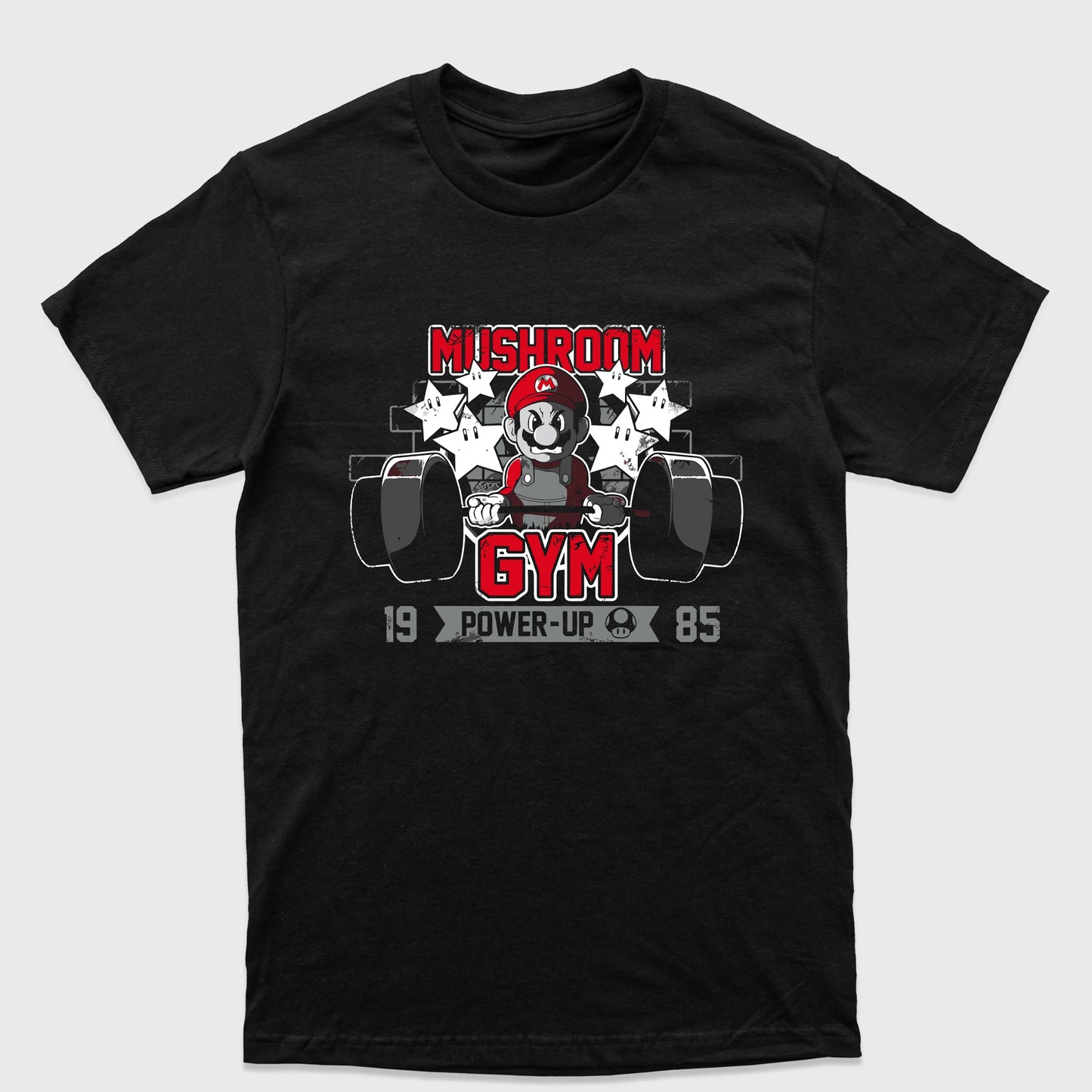 Camiseta Básica Mushroom Gym Mario