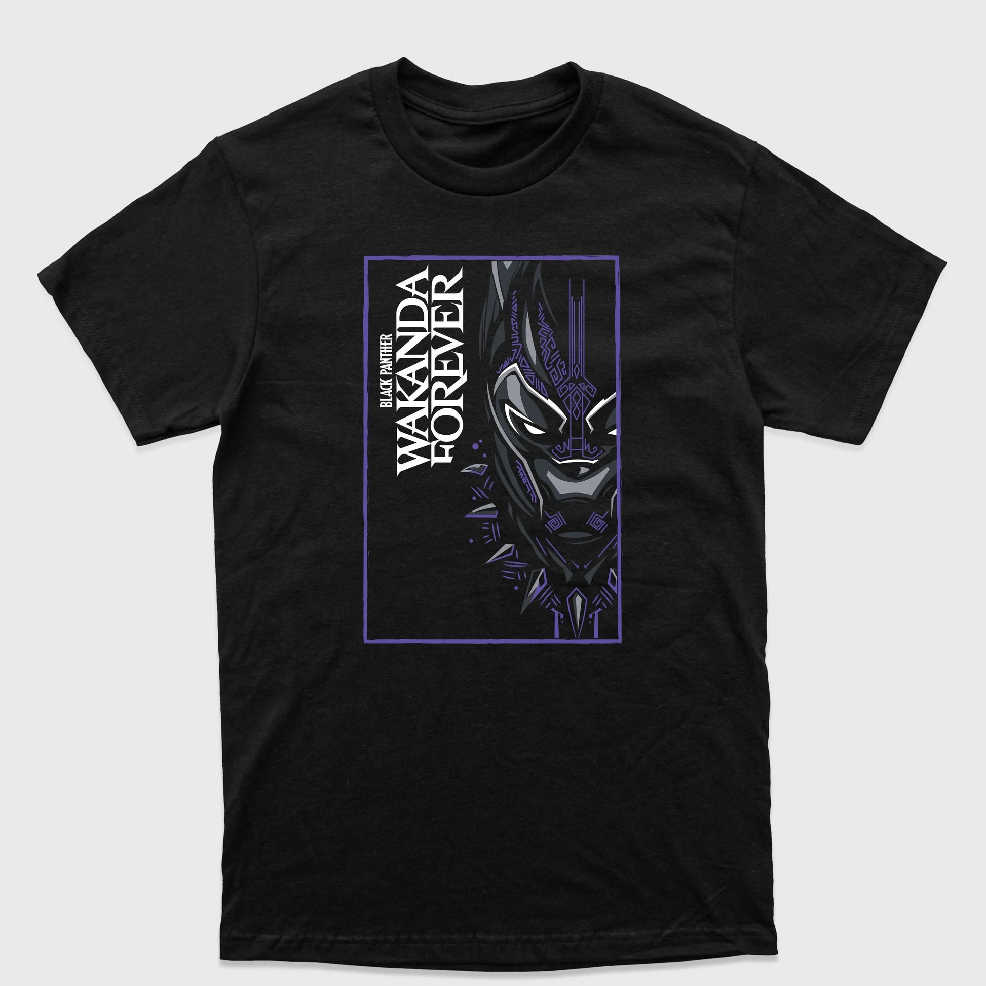 Camiseta Básica Pantera Negra Wakanda Forever