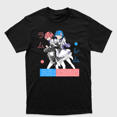 Camiseta Básica Ram e Rem ReZero