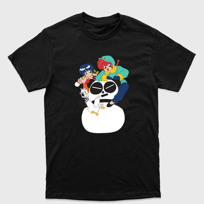 Camiseta Básica Ranma  Personagens Preto
