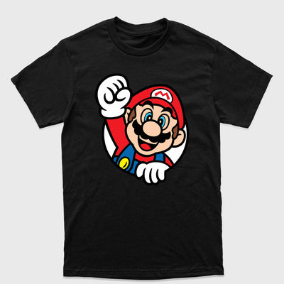 Camiseta Básica Retrato Mário Comemorando