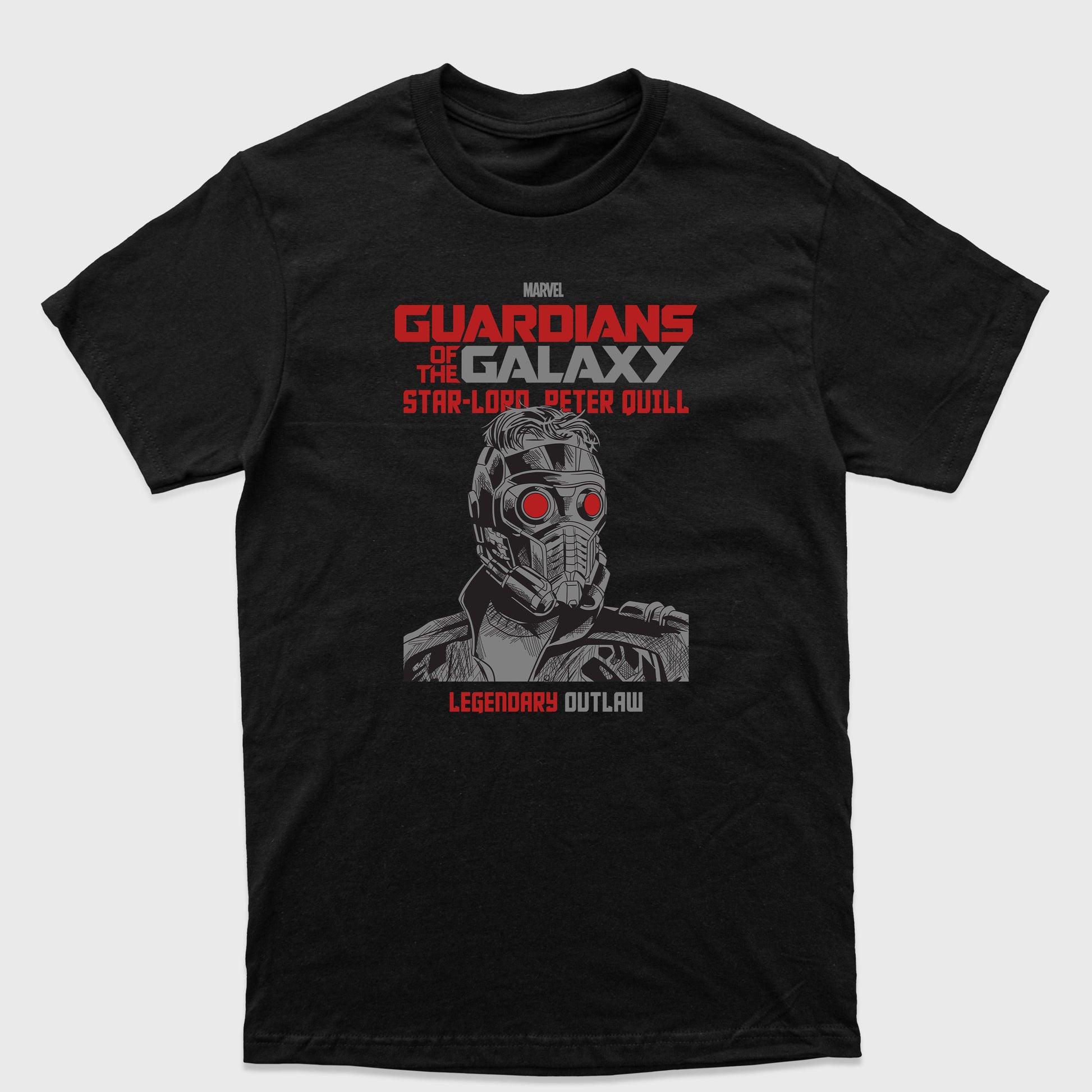 Camiseta Básica Star Lord Guardiões da Galáxia Preto