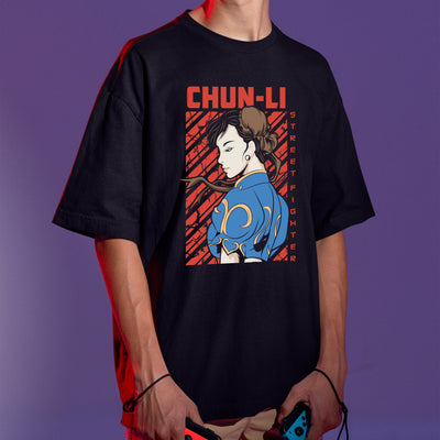 Camiseta Básica Street Fighter Chun-Li