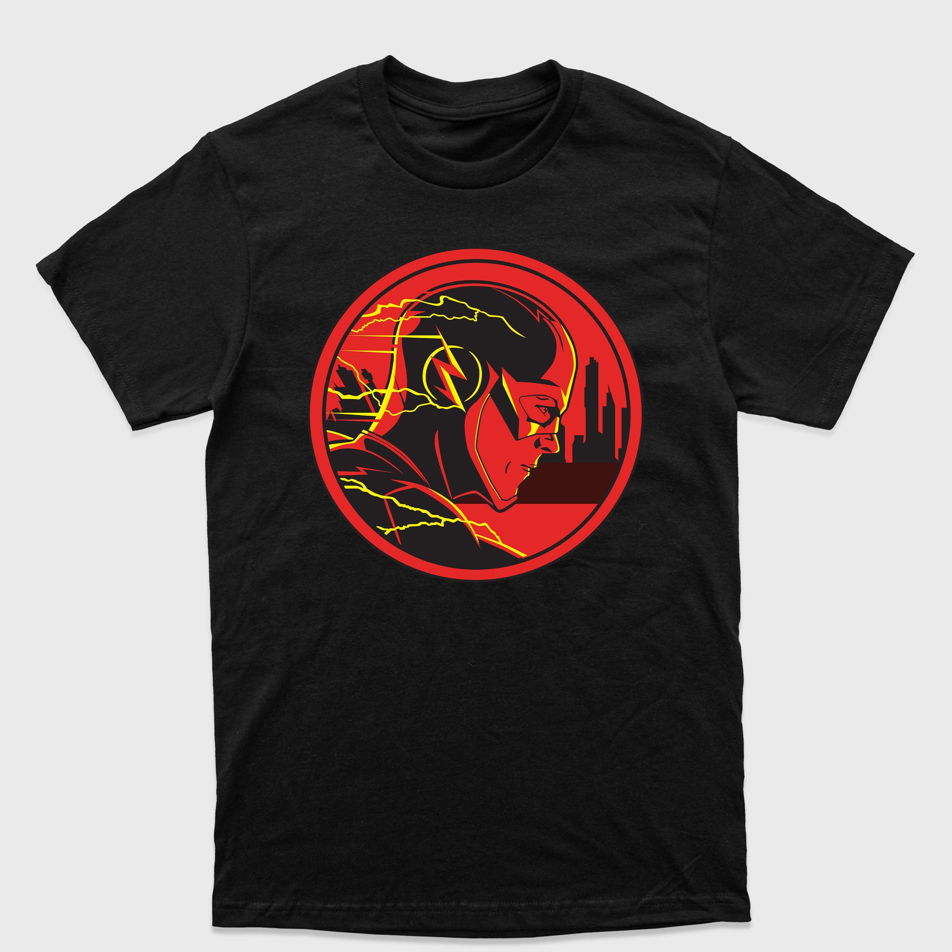 Camiseta Básica The Flash Head Preto