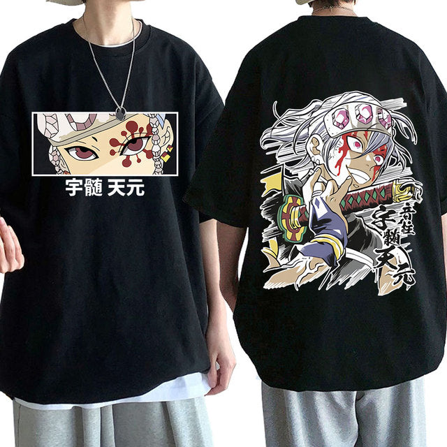 Camiseta Básica Uzui Hashira Kimetsu no Yaiba- PRETO