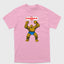 Camiseta Básica Coisa Quarteto Fantástico Rosa Bebê 
