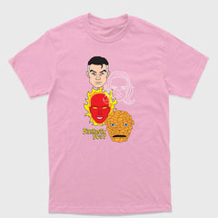Camiseta Básica Fantastic Four Faces