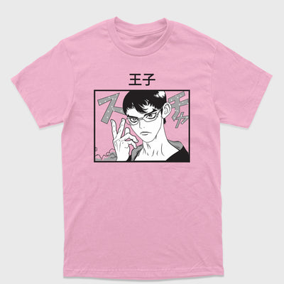 Camiseta Básica Kinro Dr. Stone Rosa Bebê 