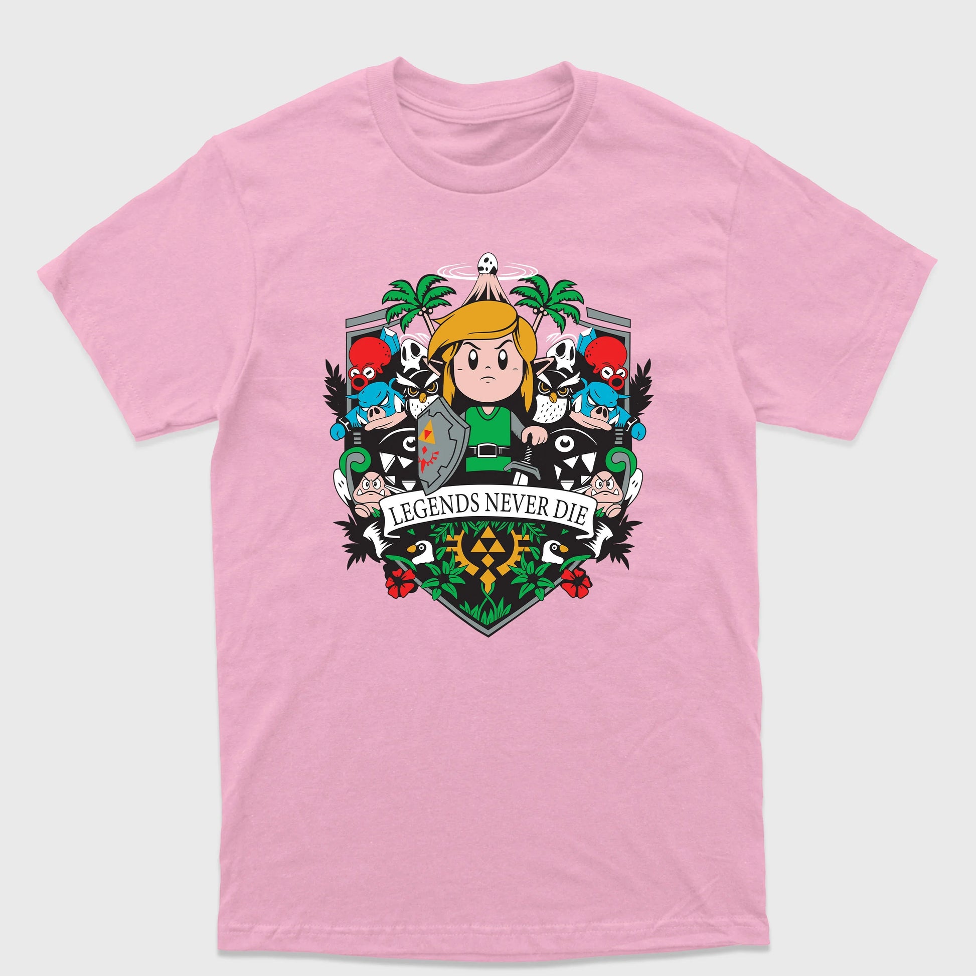 Camiseta Básica Legends Never Die Link Zelda