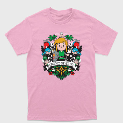 Camiseta Básica Legends Never Die Link Zelda