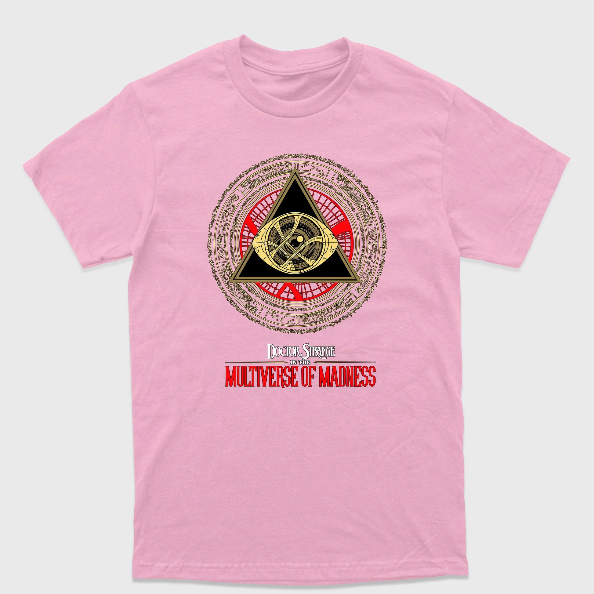 Camiseta Básica Olho de Agamoto Dr. Strange Rosa Bebê 