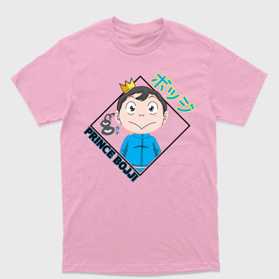 Camiseta Básica Prince Bojji Ousama Ranking Of kings - rosa bebê