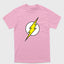 Camiseta Básica The Flash Logo Rosa bebê 