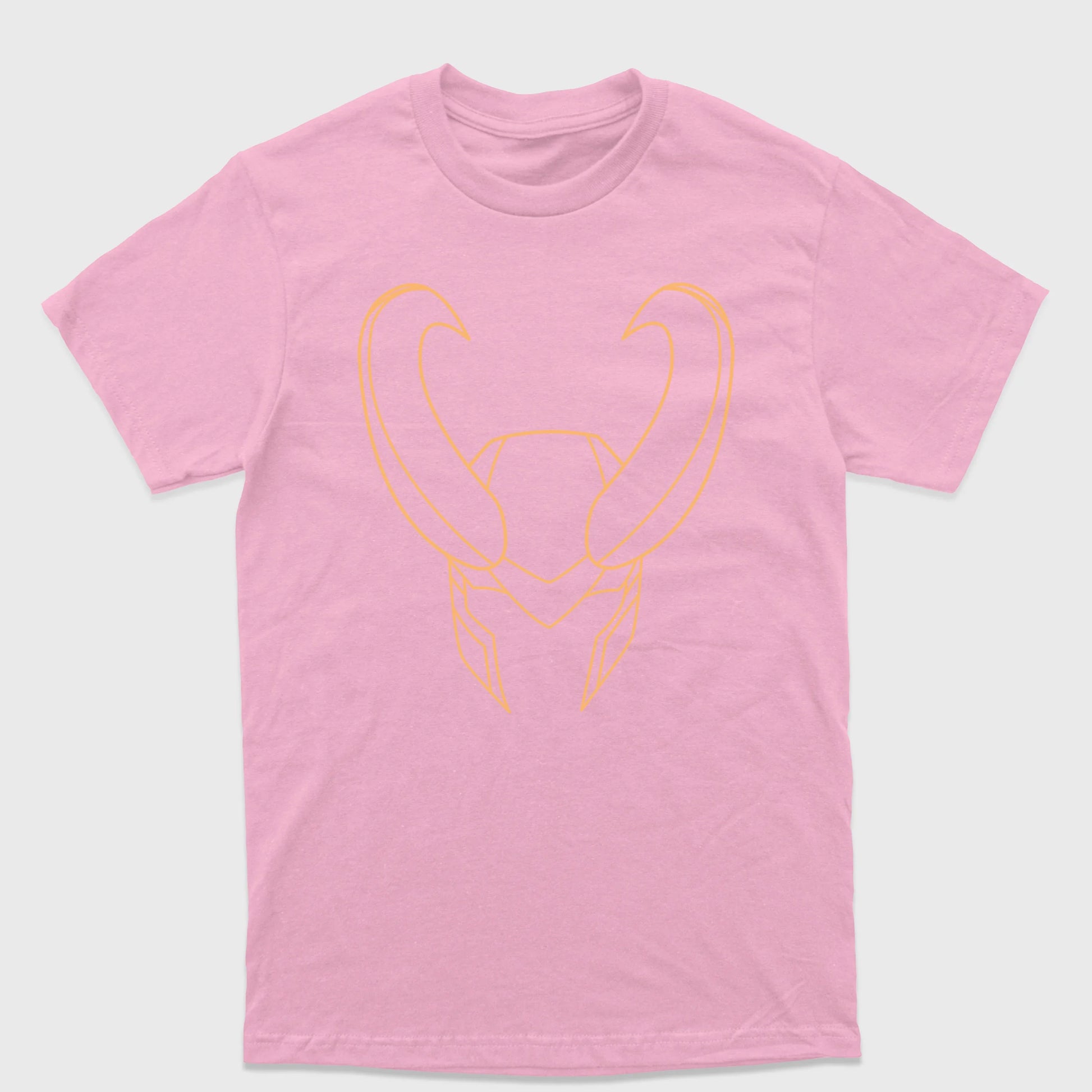 Camiseta Básica Loki Helmet Rosa bebê 