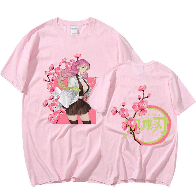 Camiseta Básica Mitsuri Cute do Anime Demon Slayer