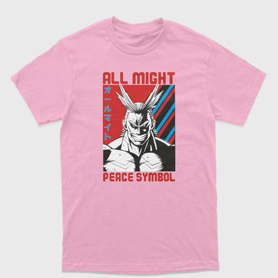 Camiseta Básica Peace Symbol All Might My Hero Academy