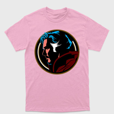 Camiseta Básica Retrato Dr. Stranho Stephen Rosa Bebê 