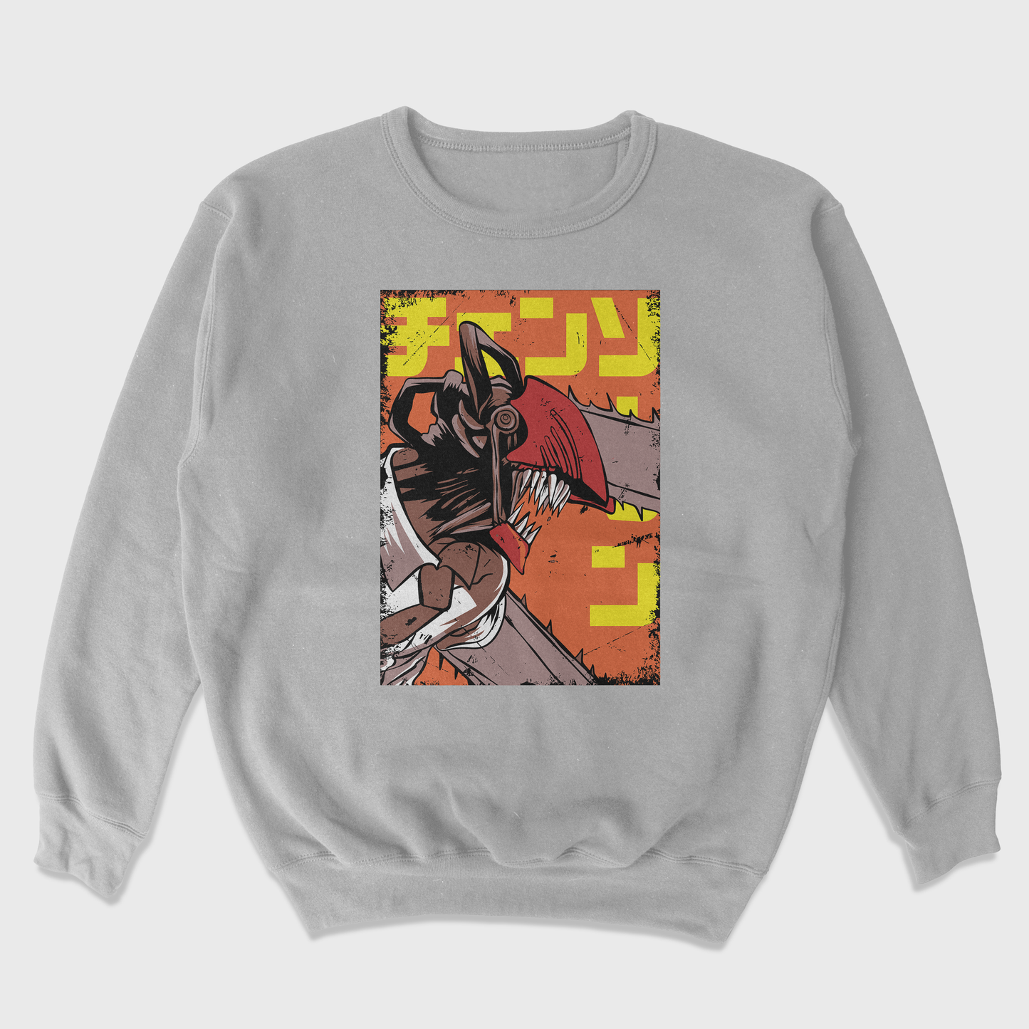 Moletom Gola Redonda Chainsaw Man Serra Denji