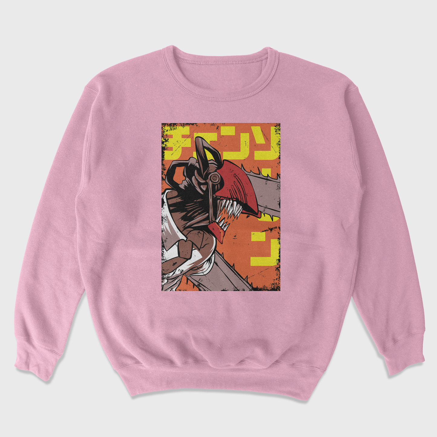 Moletom Gola Redonda Chainsaw Man Serra Denji