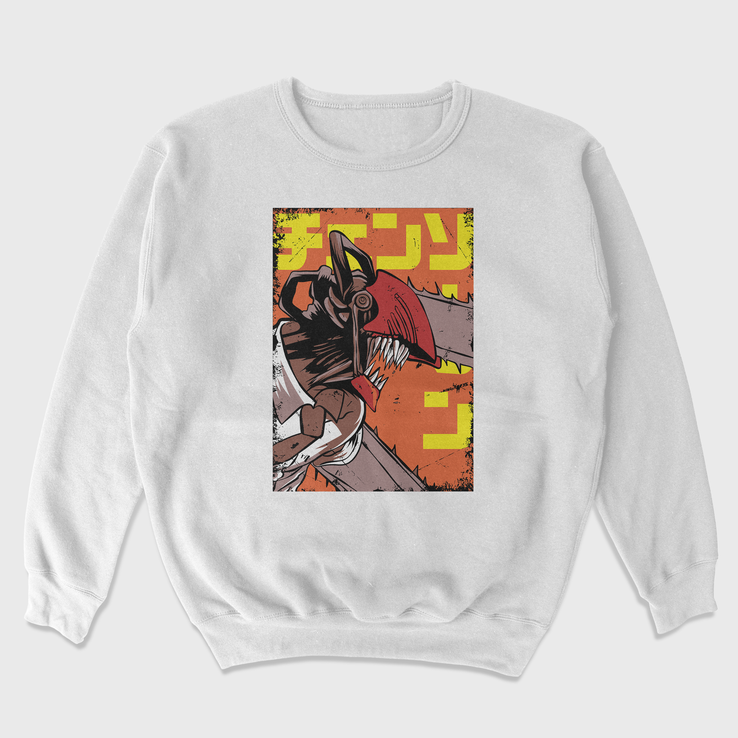 Moletom Gola Redonda Chainsaw Man Serra Denji