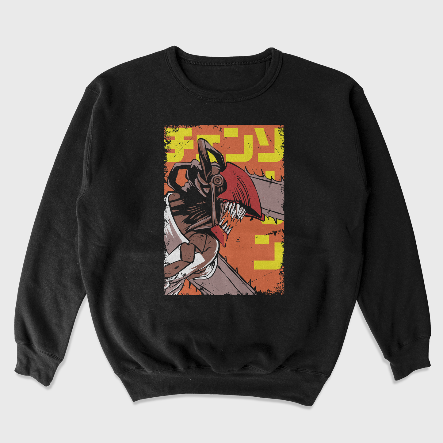 Moletom Gola Redonda Chainsaw Man Serra Denji