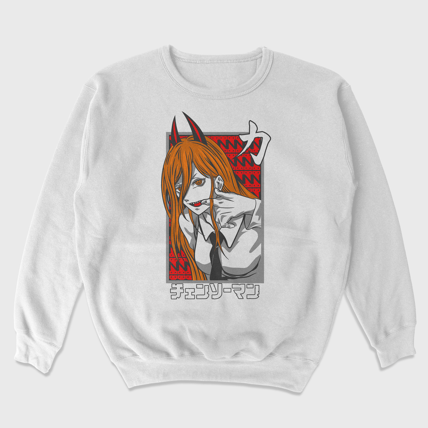Moletom Gola Redonda Anime Chainsaw Man Power