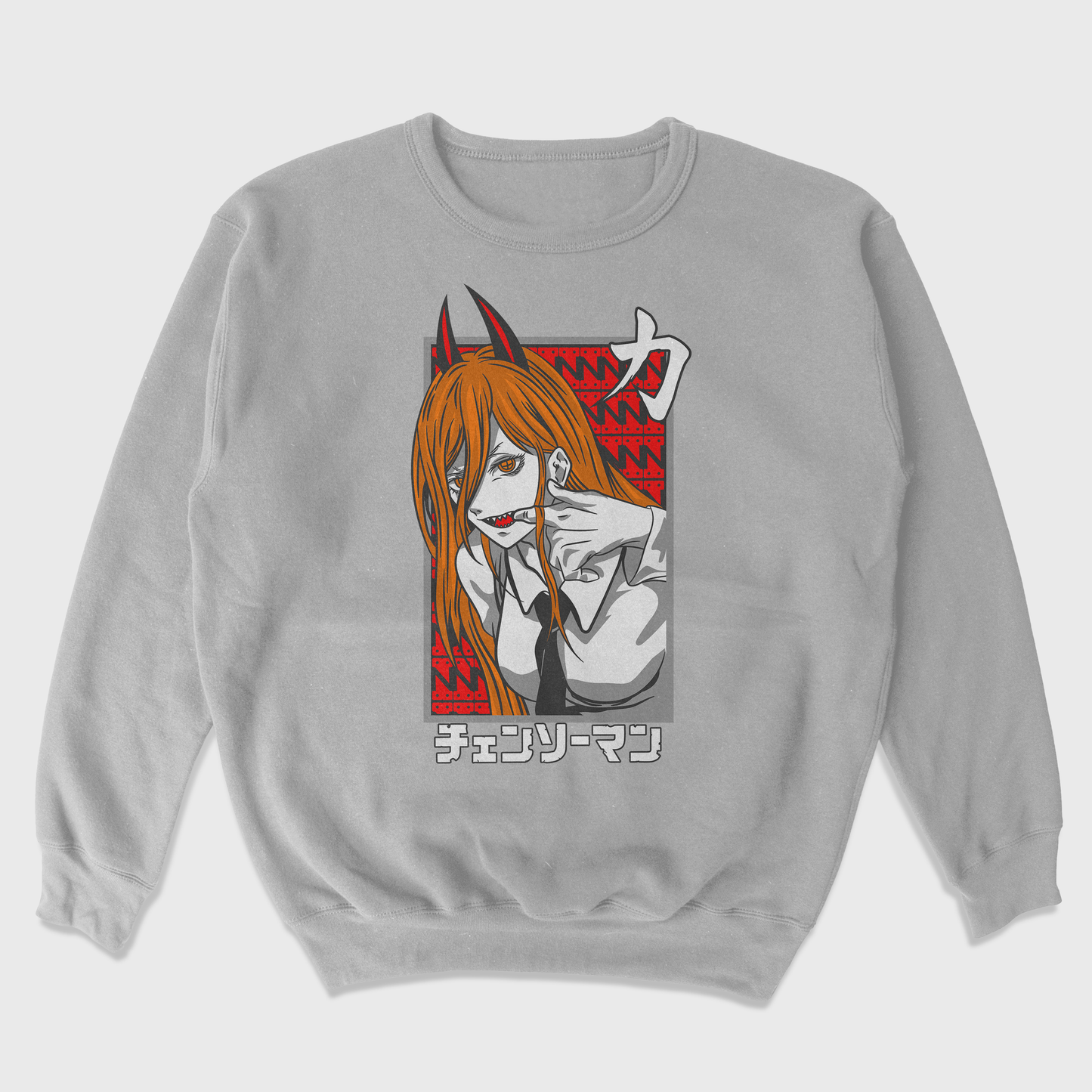 Moletom Gola Redonda Anime Chainsaw Man Power