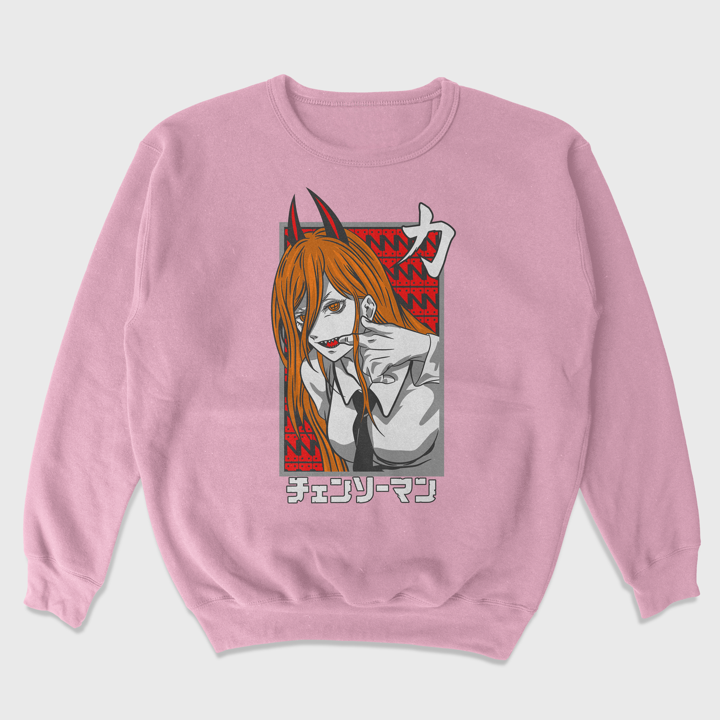 Moletom Gola Redonda Anime Chainsaw Man Power