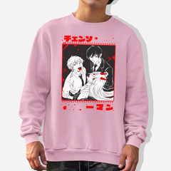 Moletom Gola Redonda Chainsaw Man Makima Aki Denji